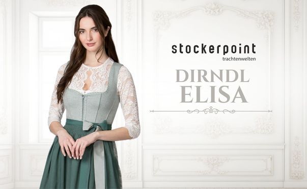 Klassisches Dirndl Elisa in Salbei