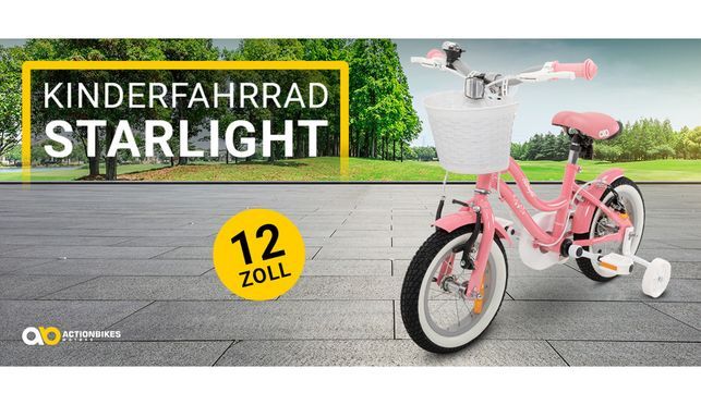 Mit dem Kinderfahrrad Starlight 12 Zoll nach den Sternen greifen