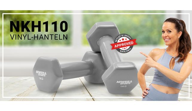 Miweba Sports Vinyl-Hanteln NKH110 - Bringt Bewegung in den Alltag