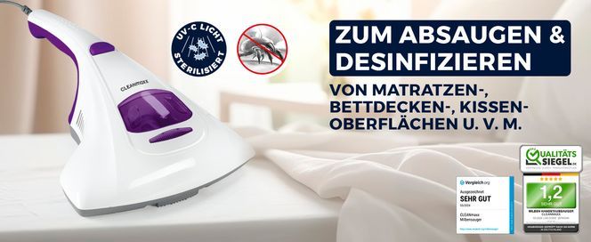 ENTFERNE MILBEN UND CO. NUR DURCH UV LICHT!