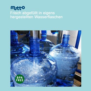 Mutto Quellwasser Wassergallone für Wasserspender oder Handpumpe