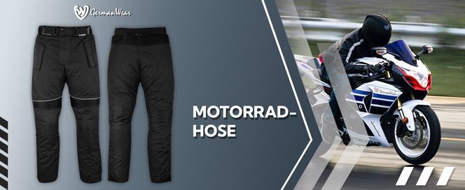 Motorradhose aus Cordura Textilien, herausnehmbares Steppfutter für Herren