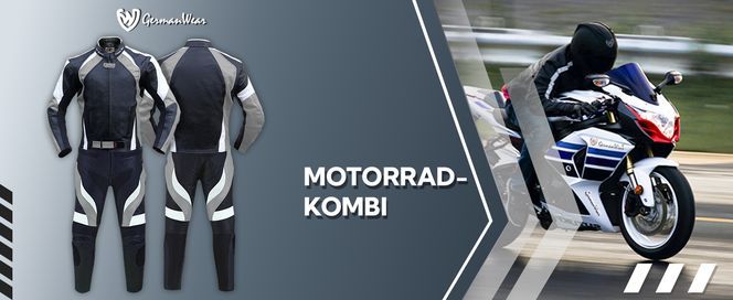 2 teiliger Motorradanzug Motorradjacke aus Kalbsleder + Motorradhose für Herren