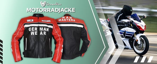 Motorrad Lederjacke aus Kalbsleder für Herren