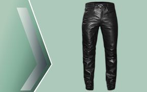 Motorrad Lederhose mit Polyester Innenfutter