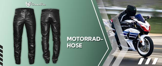 Motorradhose Lederjeans Lederhose aus echtem Büffelleder für Herren