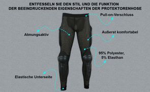 Funktion der Protektorenhose beeindruckende Eigenschaften