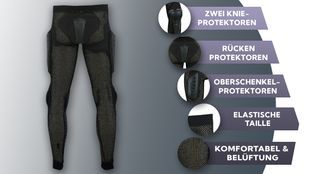 Protektorenhose mit vielen Funktionen