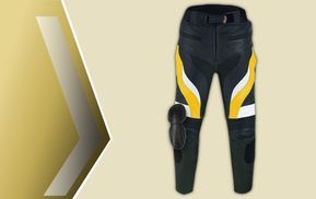 Motorrad Lederhose mit Protektoren