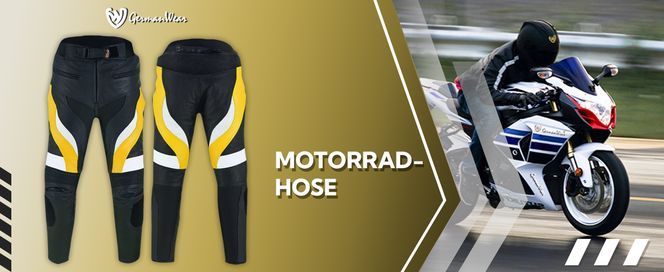 Motorrad Kombihose aus feinstem Kalbsleder für Herren