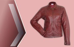 LampeNappa Lederjacke in Rot