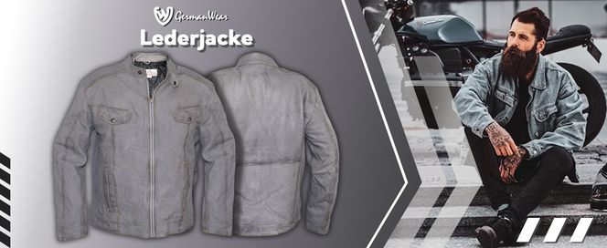 Herrenjacke aus echtem Lammnappa Leder