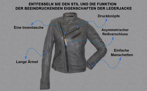 Funktion der Lederjacke beeindruckende Eigenschaften