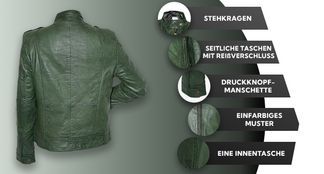 Lederjacke mit vielen Funktionen