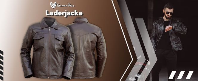 Herren Lederjacke leichte Jacke aus Lammnappa Braun