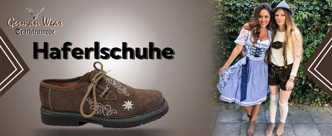 Bayerische Damen Trachtenschuhe Haferlschuhe aus echtes Wildleder