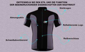 Funktion der Radtrikot beeindruckende Eigenschaften