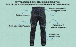 Funktion der Motorradhous beeindruckende Eigenschaften