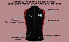 Funktion der Radtrikot beeindruckende Eigenschaften