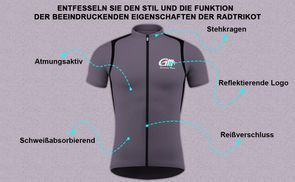 Funktion der Radtrikot beeindruckende Eigenschaften