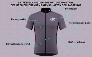 Funktion der Radtrikot beeindruckende Eigenschaften