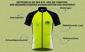 Funktion der Radtrikot beeindruckende Eigenschaften