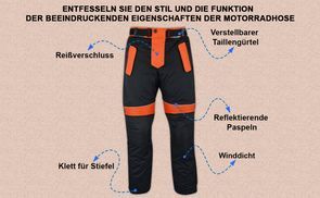 Funktion der Motorradhose beeindruckende Eigenschaften