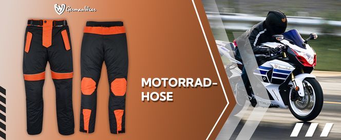 Motorradhose aus Cordura Textilien, herausnehmbares Steppfutter für Herren