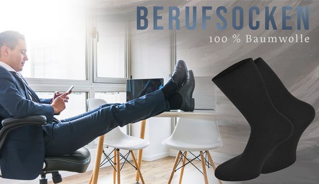 Herren Berufsocken aus 100% Baumwolle von NORMANI