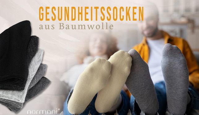 Gesundheitssocken aus 100 % Baumwolle von NORMANI