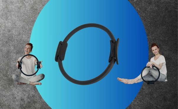 Winch Pilates Ring PRO | Premium-Qualität mit Weicher-Polsterung, Anti-Rutsch-Griff | Widerstandsrin