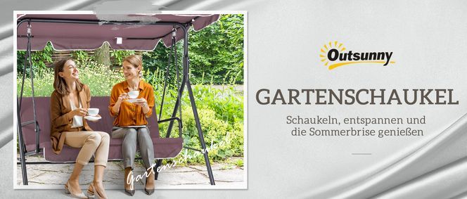 Outsunny Gartenschaukeln, entspannen und die Sommerbrise genießen