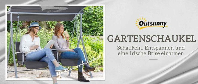 Outsunny Gartenschaukel - Entspannen und eine frische Brise einatmen