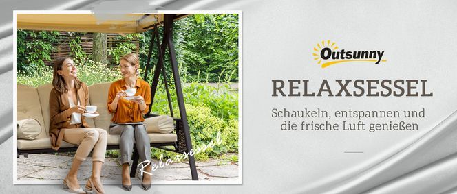 Outsunny Relaxsessel - Schaukeln, entspannen und die frische Luft genießen