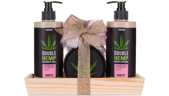 Genießen Sie Entspannung pur mit dem BRUBAKER Cosmetics Double Hemp Pflege Set in der Black Edition!