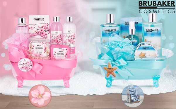 Verschenken Sie SPA Feeling der Extraklasse mit dem BRUBAKER Cosmetics Badewannen Beauty Set!