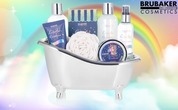 Verzaubern Sie Ihre Liebsten mit einem BRUBAKER Beauty Set mit dekorativer Badewanne! 