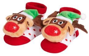 Baby Socken mit Rentier Rudolf