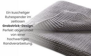 Zeitlose Babydecke mit gestricktem Perlmuster