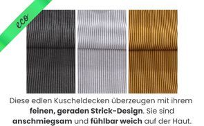 eco–line Strickdecken von wometo sind schön