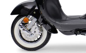 Burnout Motorroller Easycruiser Eco, 50 ccm, 45 km/h, Euro 5, Retro Roller