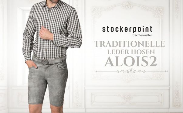 Traditionelle Trachtenlederhose Alois2