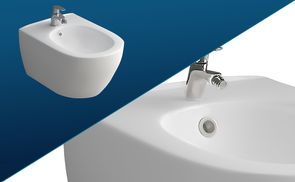 HÄNGE BIDET MIT SICHEREM ÜBERLAUFSCHUTZ