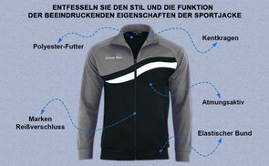 Funktion der Sportjacke beeindruckende Eigenschaften