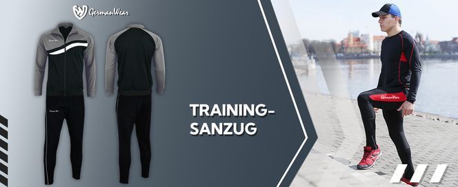 Herren Trainingsanzugs Sportanzug Jogginganzug Doppellagig