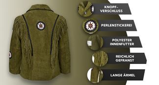 Lederjacke mit vielen Funktionen