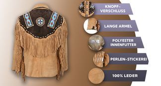 Western Lederjacke mit vielen Funktionen