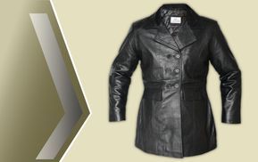 Mantel aus Lammnappa Leder Für Damen