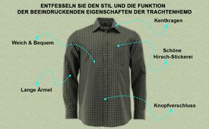 Funktion der Trachtenhemd beeindruckende Eigenschaften