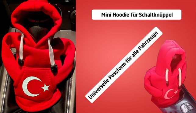 Mini Hoodie Pullover für Schaltknüppel Fahrzeug Türkei Auto Schalthebel Haube